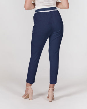 SHABAZ DESIGN Pantalon fuselé à ceinture pour femme