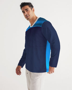Sous maillot manches longues Nike bleu sur Sous maillot manches longues Nike bleu sur