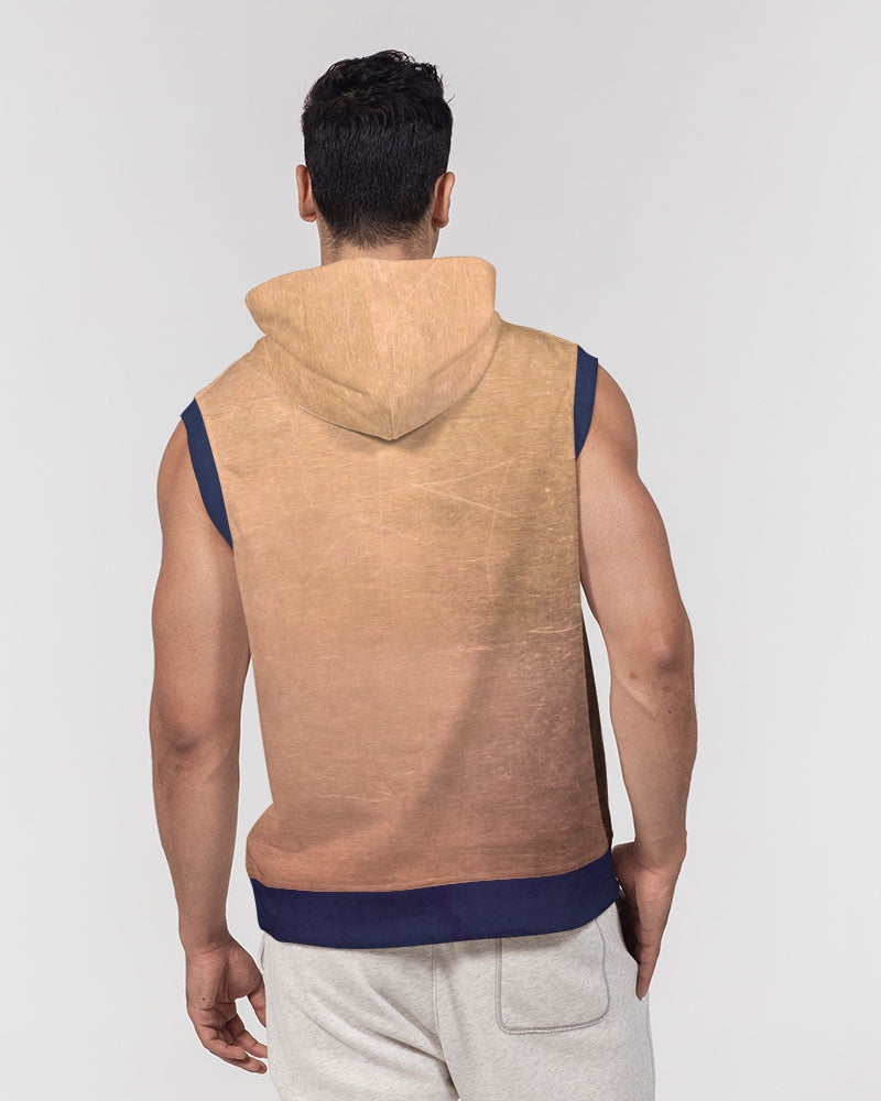 SHABAZ DESIGN Sweat à capuche épais sans manches pour homme